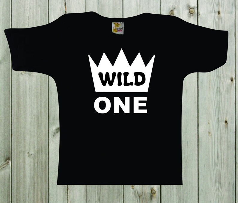 Wild One Baby Shirt One Year Old Boy Toddler Shirt Baby's Etsy