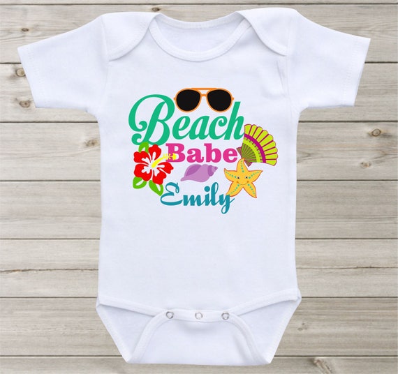 Beach baby on sale onesie