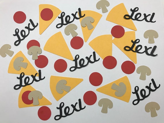 Pizza Party Personalized Confetti