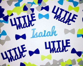 Little Man Baby Shower Personalized Confetti - Bow Ties and Name Confetti