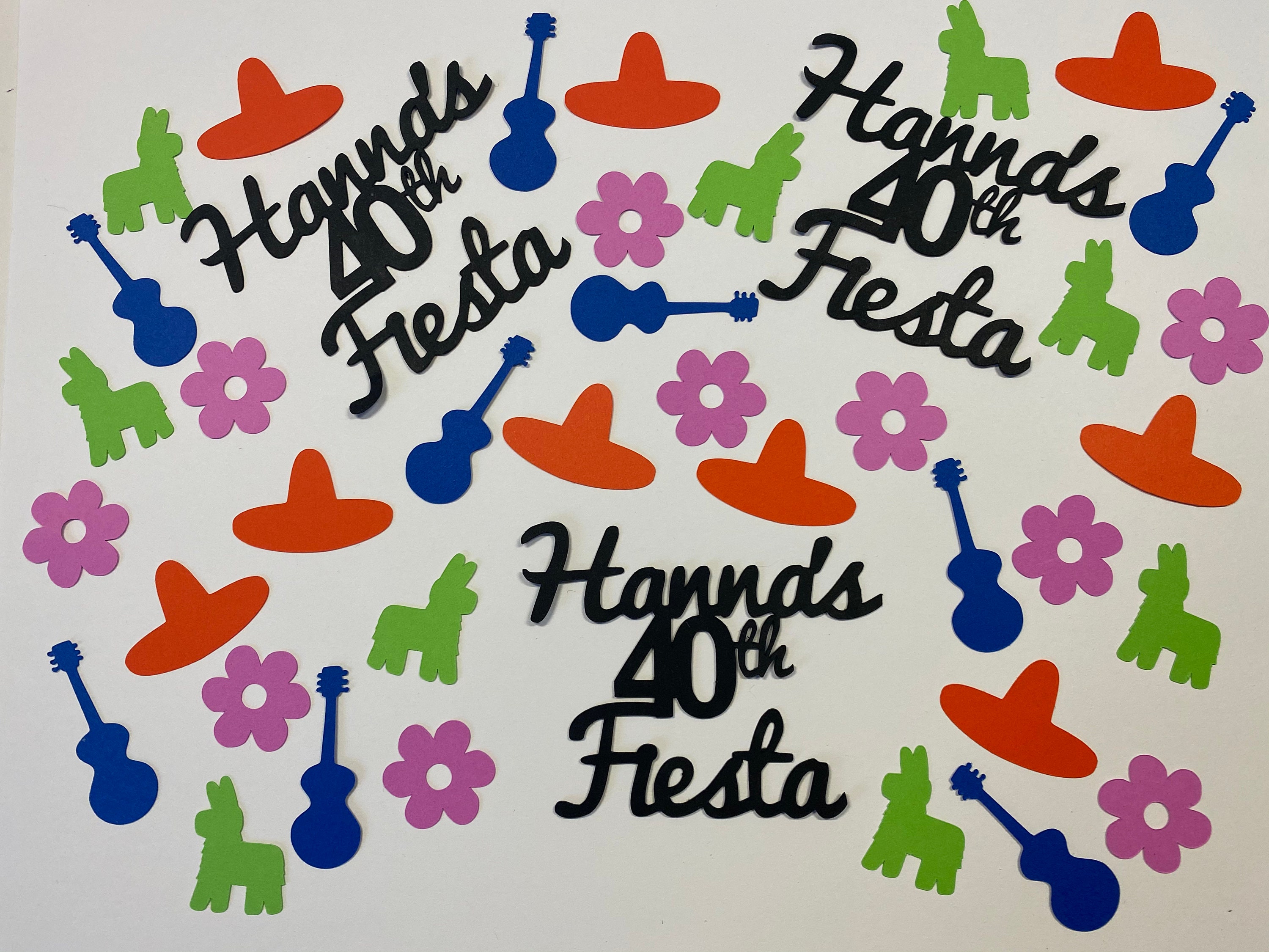 Personalized Fiesta Party Confetti