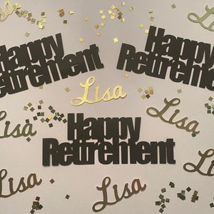 Personalized Retirement Party Confetti image 1