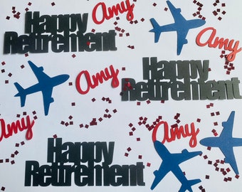 Flight Crew Personalized Retirement Party Confetti