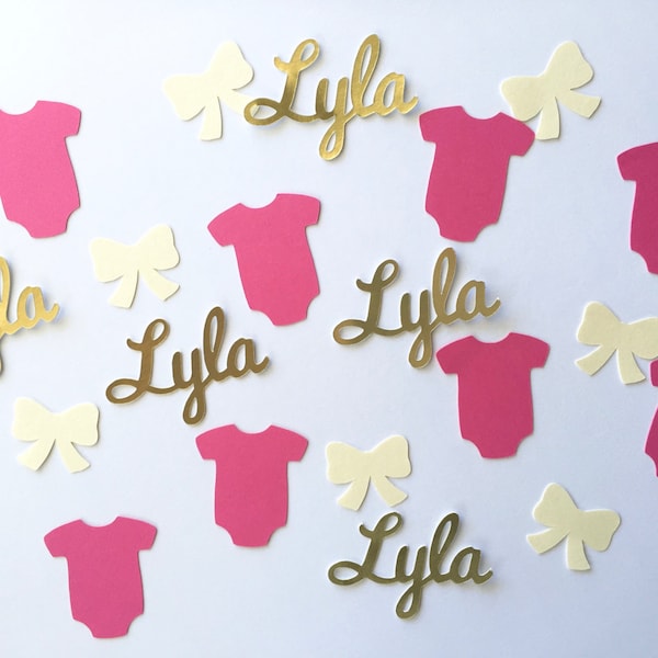 Pink Confetti for Baby Shower Etsy