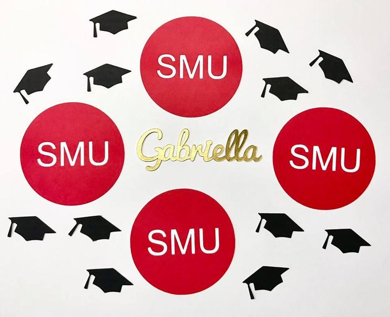 Congrats Grad Graduation Confetti for High School and College Grad Parties!