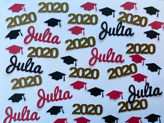 Gig Em Graduation Caps Texas A/&M Aggies Personalized Graduation Custom Confetti Name Confetti 2019