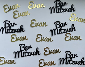 Personalized Bar Mitzvah or Bat Mitzvah Confetti