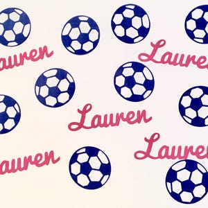 Personalized Soccer Confetti - Soccer Party, Banquet, Coach