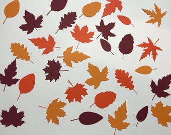 Fall Leaves Confetti Diecuts