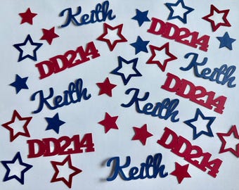 Personalized DD214 Confetti | Military Retirement Confetti
