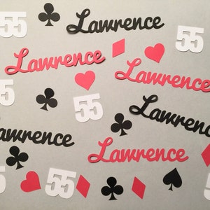 Personalized Casino Party Confetti