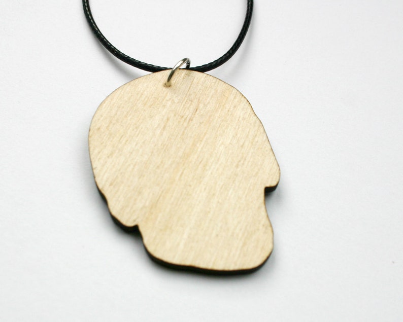 Sugar Skull Wooden Jewellery Day of the Dead Necklace