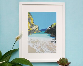 Donegal Print - Irish Landscape Art - Wild Atlantic Way - Coastal Seascape Art