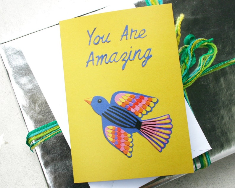 Thank You Card You Are Amazing Card For Friend