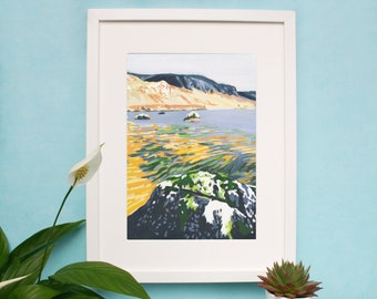 Glenveagh National Park Print - Donegal Wall Art - Lough Barra Fine Art Illustration