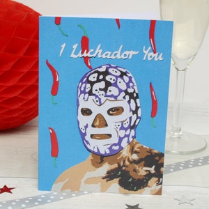 Mexican Wrestling Anniversary Card Lucha Libre Card For Him image 5