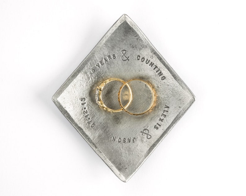 Cute personalized iron anniversary gift for couples / Small Etsy