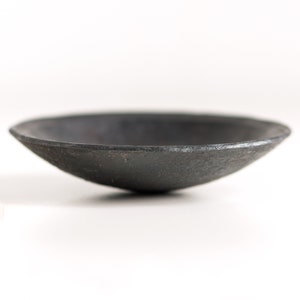 Black ring dish, hand forged iron ring bowl image 6