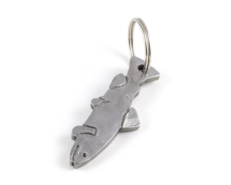 Trout keychain, steel keyring, gift for fisherman, fisherwoman image 5