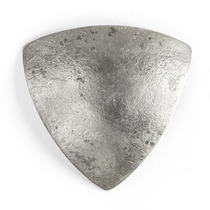 Iron gift 6th anniversary, personalized small triangle dish, hand forged image 10