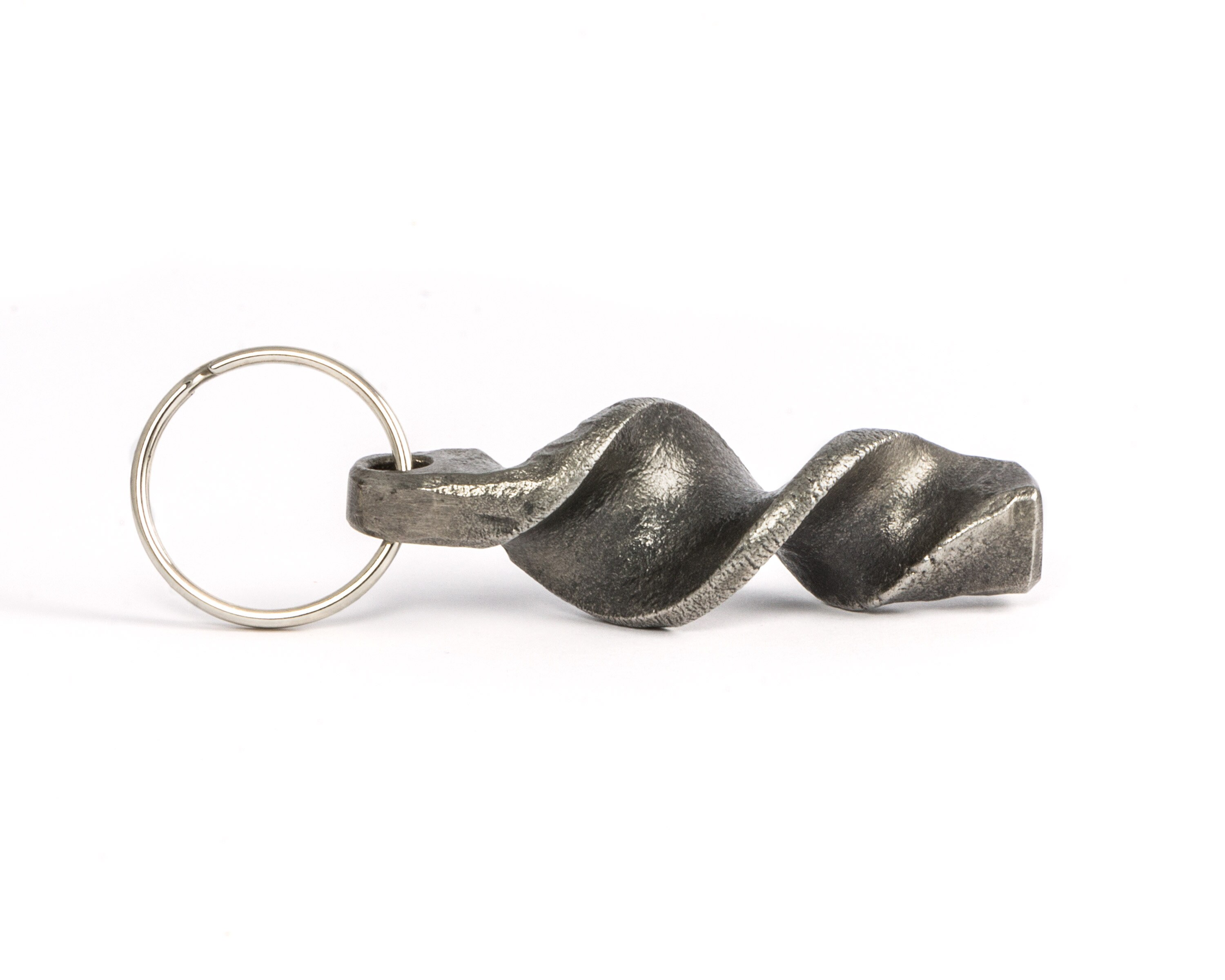 Wrought Iron Keychain Blacksmith Made Iron Etsy