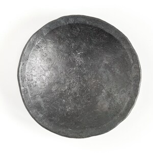 Black ring dish, hand forged iron ring bowl image 4