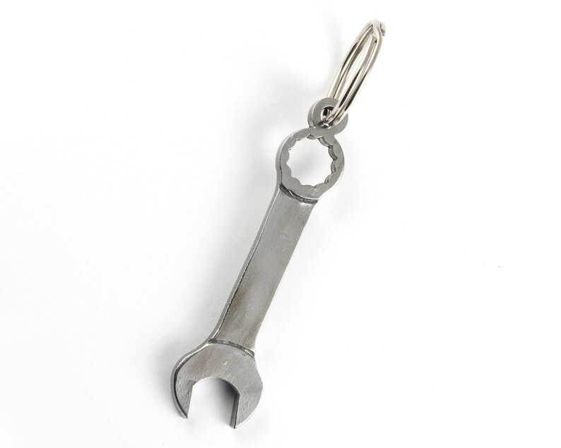 Wrench Keychain Gift for Mechanic Metal Keychain Gift Etsy