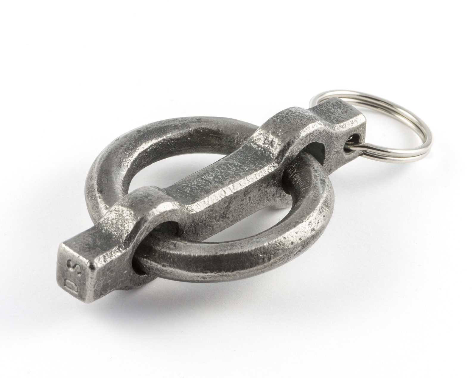 Blacksmith Made Design Keychain Hand Forged Iron Keychain | Etsy