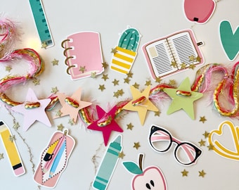 Teacher Gift Garland, You Are a Star Classroom Decor, End of Year Teacher Appreciation Gift, Preschool Kindergarten Teach Gift, Star Banner