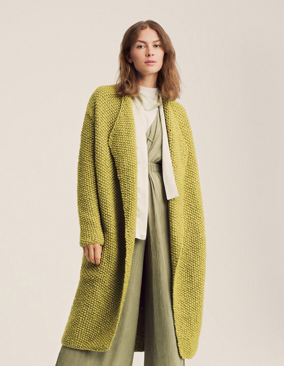 longline merino cardigan