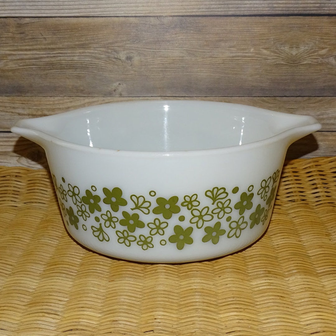 1970s Pyrex 474 Spring Blossom Cinderella Mixing Bowl Crazy Daisy 1.5 ...
