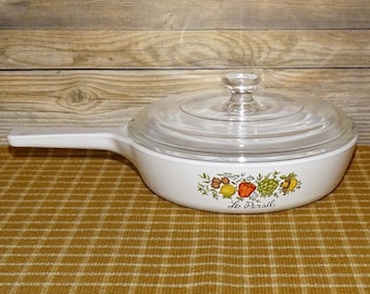 Vintage Corning Ware P-83-B Spice of Life Le Persil 6.5” Skillet Saucepan W/Lid like New Mint