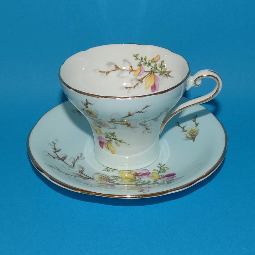 mandarinピンクウィロー　皿+カップ＆ソーサー　アンティーク　希少 Pink Willow China - Etsy