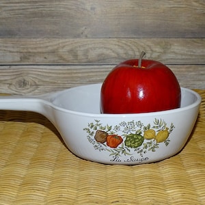 Vintage Corning Ware 1 Pint Spice of Life La Sauge P-81-B Skillet Saucepan Without Lid 5 3/4 Inch