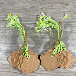 Etiquetas Kraft para pendurar, etiquetas de preço de varejo em branco, etiquetas de presente de flores e etiquetas de agradecimento, etiquetas de presente de peso pesado