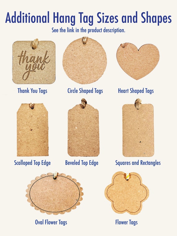 1000 Pcs Kraft Paper Tags Blank Price Tags with String Attached Writable  Hanging Gift Tags with String Price Labels for Merchandise Clothing Jewelry