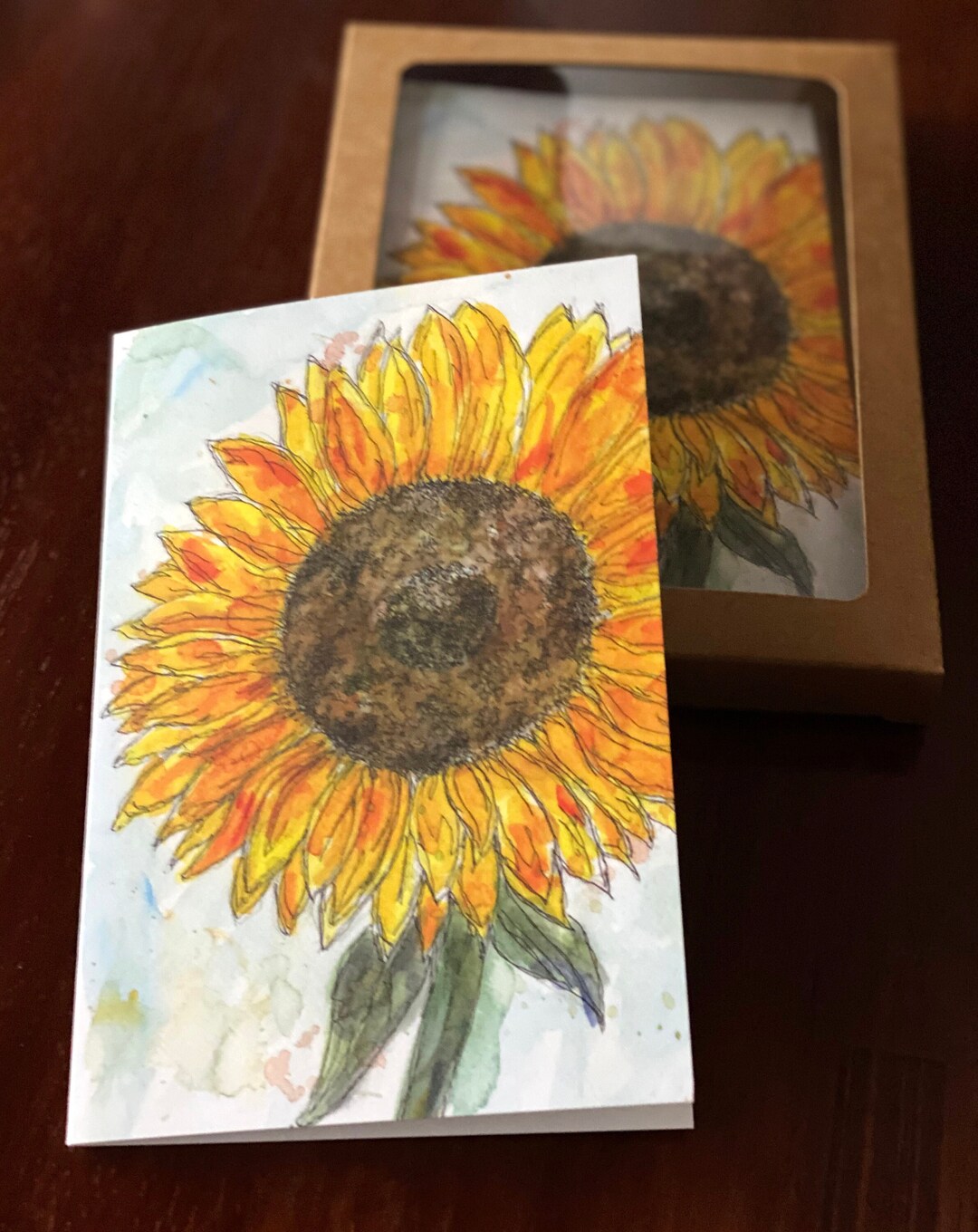 Sunflowers - 12 Blank Note Cards: 12 Blank Cards In 6 Designs With 12 Envelopes In A Keepsake