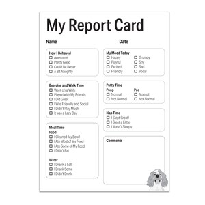 Dog Report Card: Pet Sitter Form, Pack of 25 image 5
