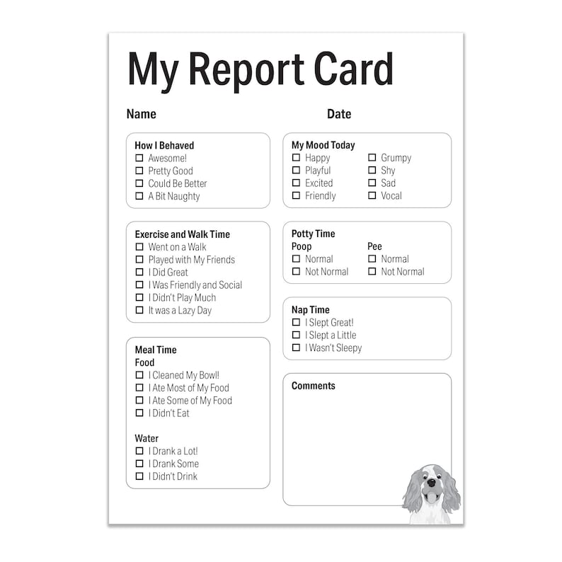 Dog Report Card: Pet Sitter Form, Pack of 25 image 5