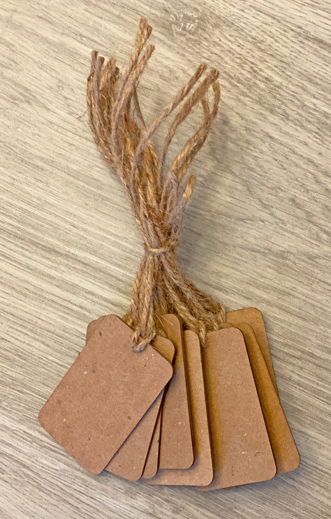 Rectangle Kraft Hang Tags: Blank Price Tags With Twine Canada