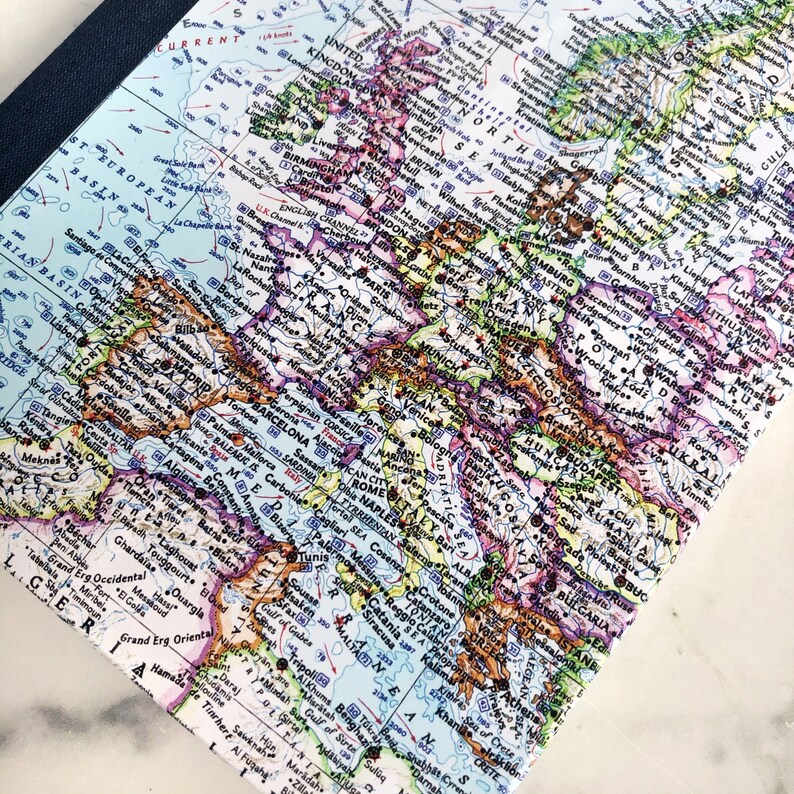 Europe Travel Journal Journal With Pockets Etsy