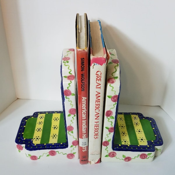 Ceramic Bookends Etsy