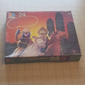 Vintage Sesame Street Milton Bradley Muppets 24 Piece Puzzle 1987