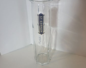 Vintage St. Germain speciale likeur 1L cocktailkaraf met receptmarkeringen