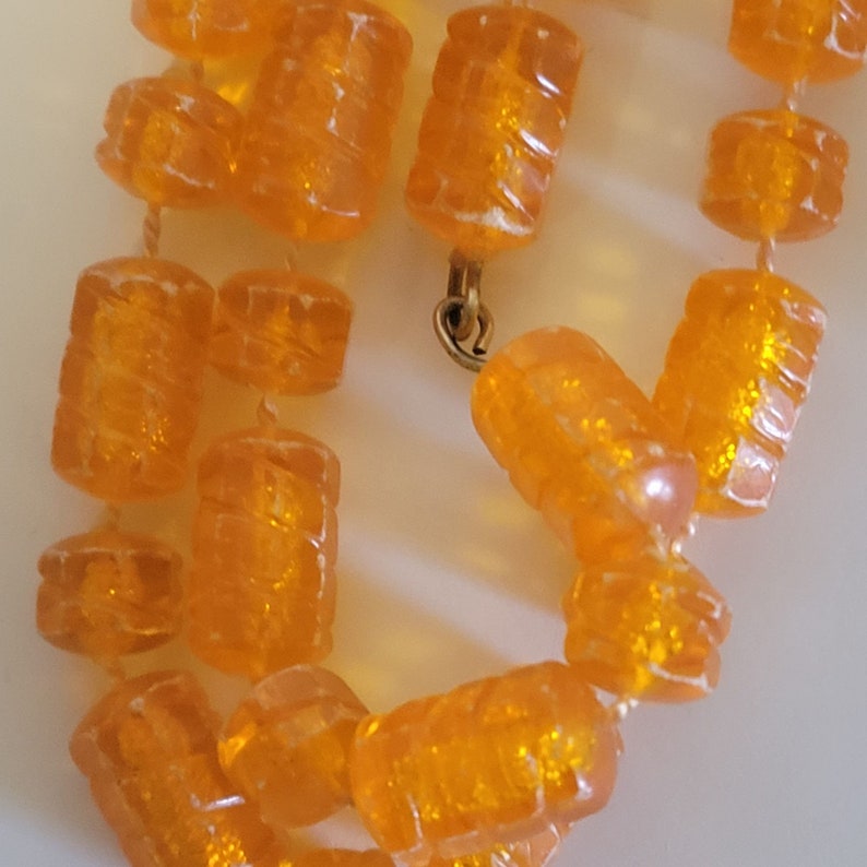Vintage Lot of 3 1960's Retro Plastic Bead Rope Necklaces image 3