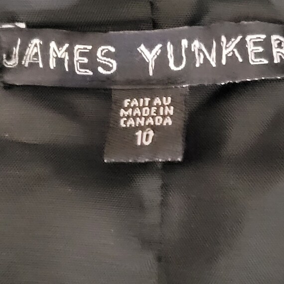 Vintage James Yunker Wool Blend Lined Black Blazer - image 7