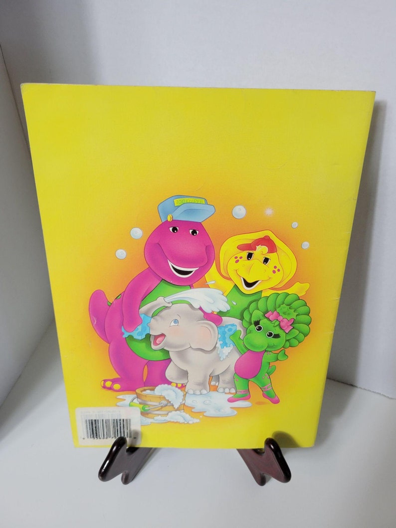 Golden Books Big Coloring Book Barney at the Zoo - Etsy
