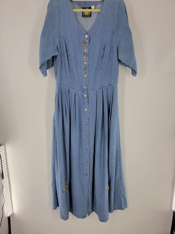 Hammerschmid Denim Prairie Cottage Core SS Dress