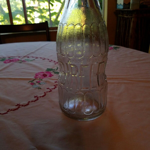 Vintage Bireley Embossed Quart Dacro Glass Bottle