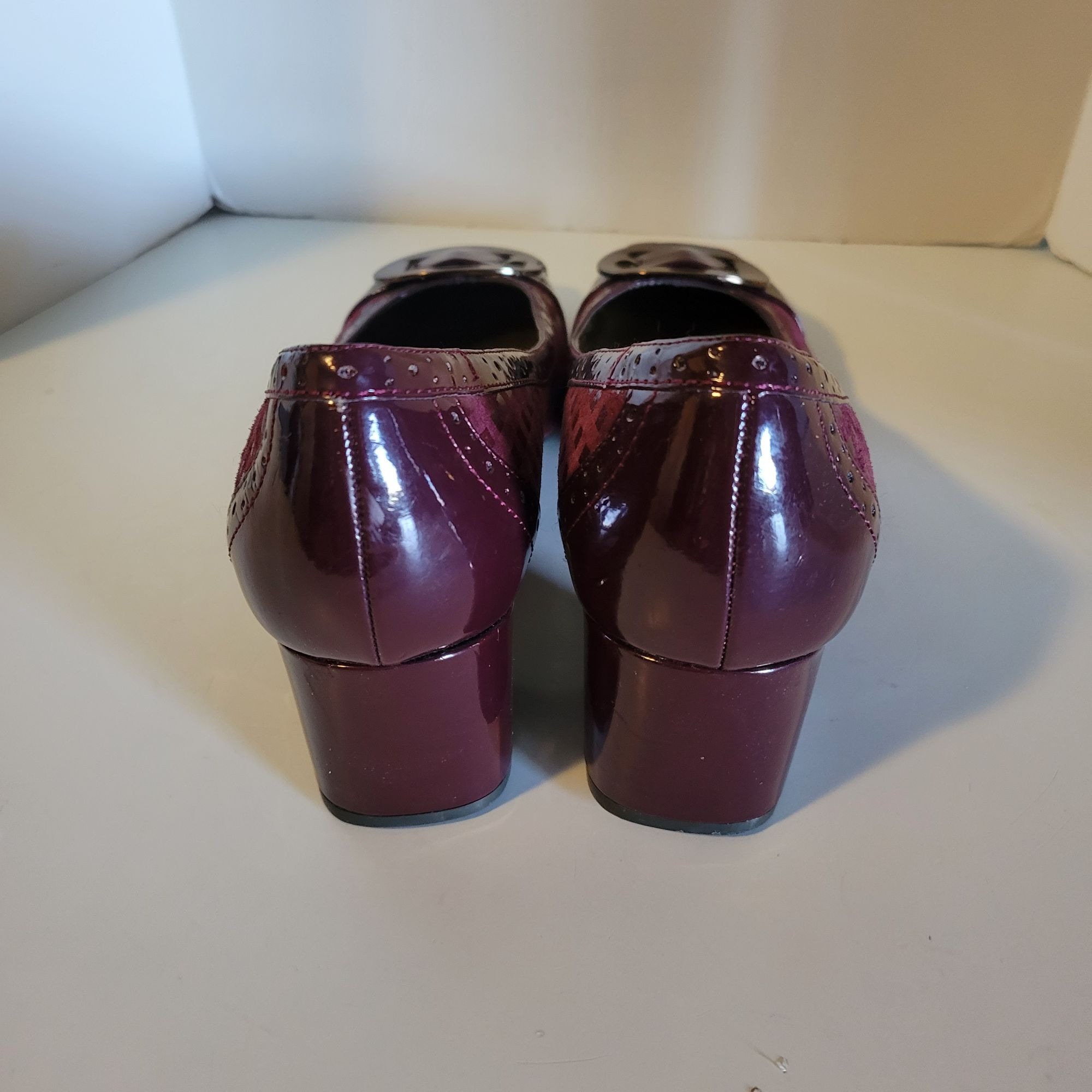 Vintage Anne Klein Iflex Rot karierte Pumps Heels w Schleife 7M Etsy